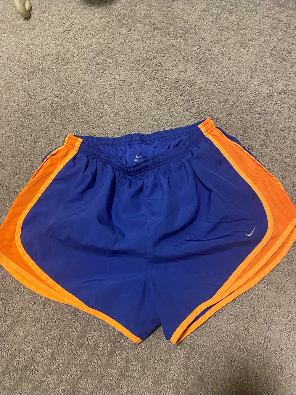 Nike Women’s Blue Shorts with Orange Trim